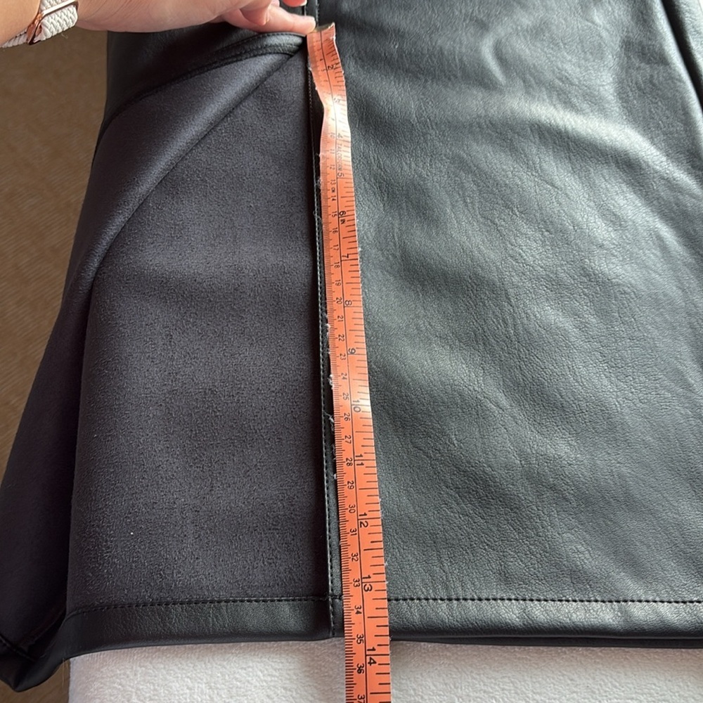 NWT RW&CO. Faux Leather Black Midi Skirt - Picture 11 of 11